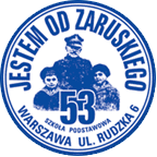 Logo Szkoły Podstawowej nr 53 im. Generała Mariusza Zaruskiego